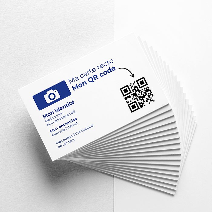 Carte de visite avec QR code